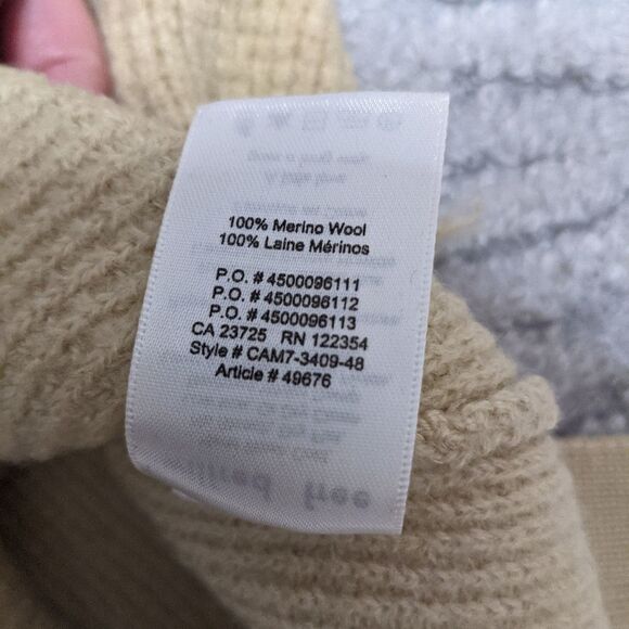 ARITZIA WILFRED Isabelli merino wool crewneck sweater in yellow Small @F - Picture 6 of 11